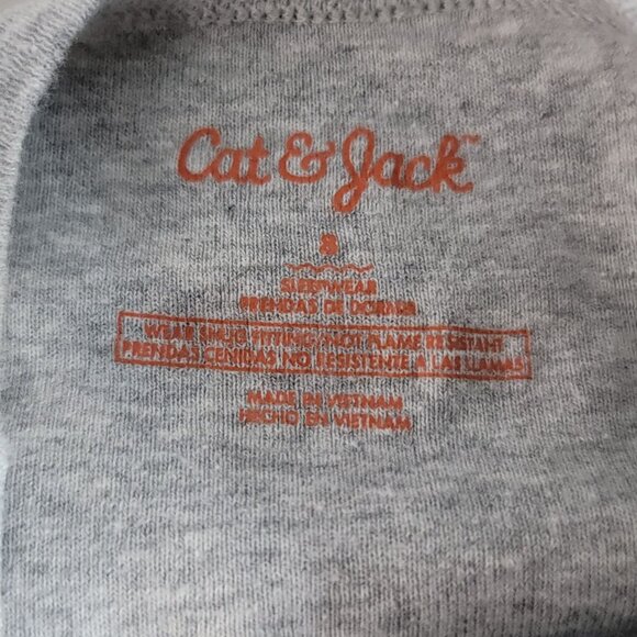 2/$15 Cat & Jack Pajama Set Gray SZ 8 Shorts Short Sleeves Alligator Skateboard - Picture 6 of 9